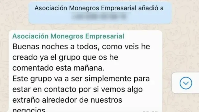 Los empresarios de Monegros crean un grupo de WhatsApp para prevenir robos