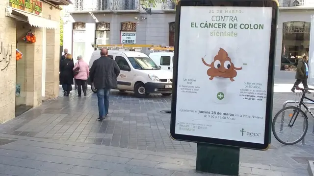 Campaña contra el cáncer de colon, este jueves en la ciudad de Huesca