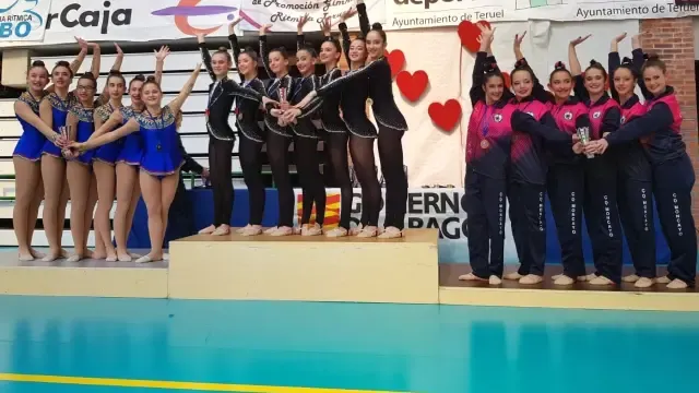 Gran segunda fase del Autonómico en Teruel para las gimnastas altoaragonesas