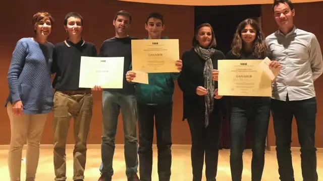 Vidal, Folch y San Martín, los mejores jóvenes percusionistas de todo Aragón