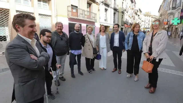 Los candidatos del PAR de Huesca y Aragón apoyan el comercio de proximidad