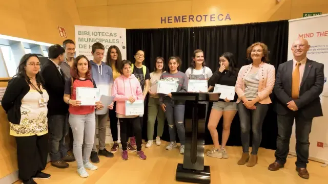 El concurso de las bibliotecas municipales de Huesca "En pocas palabras" entrega sus premios