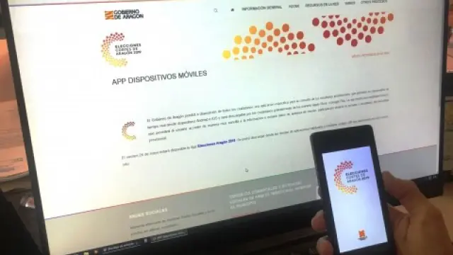 La DGA habilita una app para seguir los resultados de las elecciones autonómicas