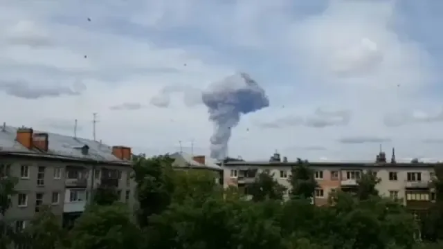 Cadena de explosiones en una fábrica rusa