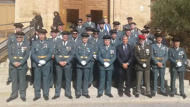 La Guardia Civil organiza una jura de Bandera para personal civil en Barbastro