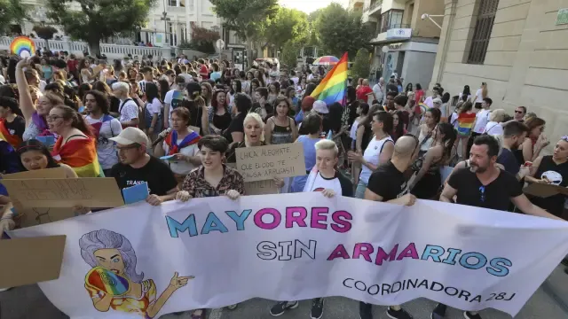 El colectivo LGTBQI+ exige una Huesca "más inclusiva"