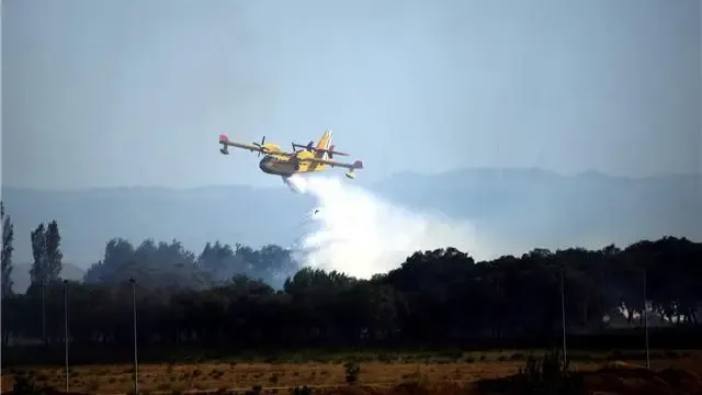 Extinguido el incendio agrícola declarado en las inmediaciones de Huesca tras arder 110 hectáreas