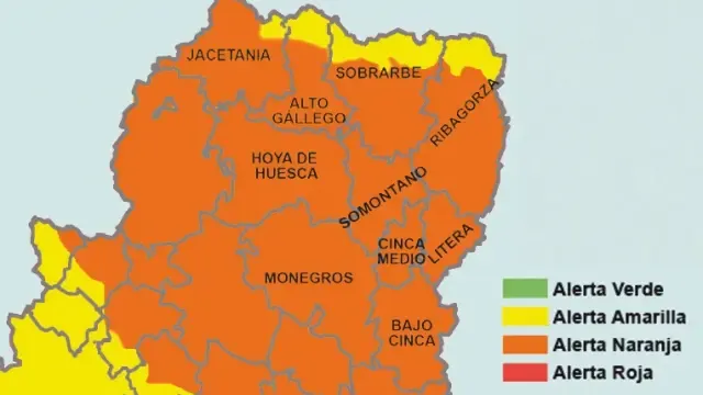 La ola de calor eleva el riesgo de incendios en la provincia de Huesca