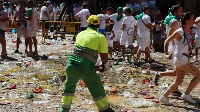 Más de 182 toneladas de residuos recogidas en los tres primeros días de San Lorenzo 2019