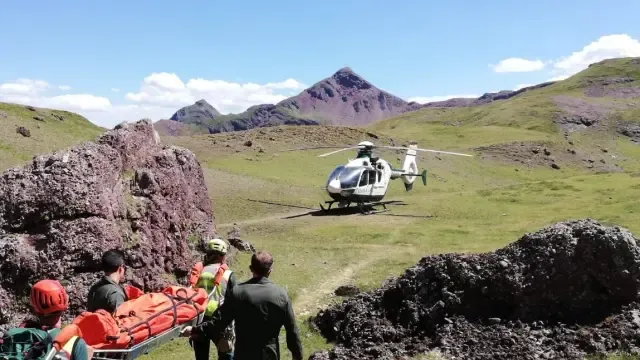 Muere la montañera madrileña que fue rescatada en el pico Monje en Astún