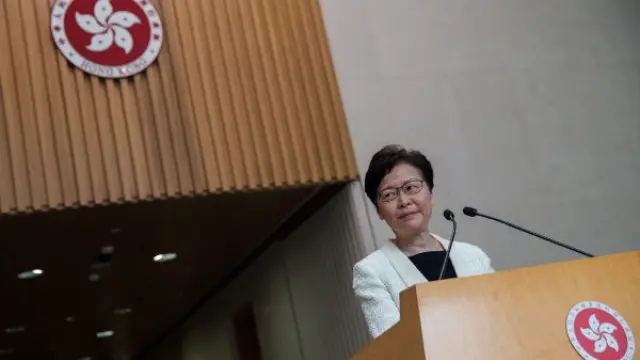 La líder hongkonesa retira el proyecto de ley de extradición detonante de las protestas