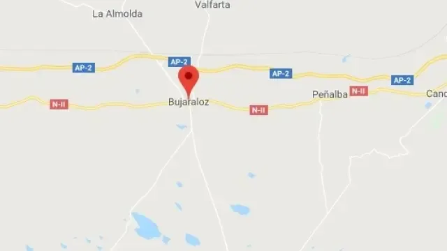 Fallece el conductor de un turismo en la N-II a la altura de Bujaraloz