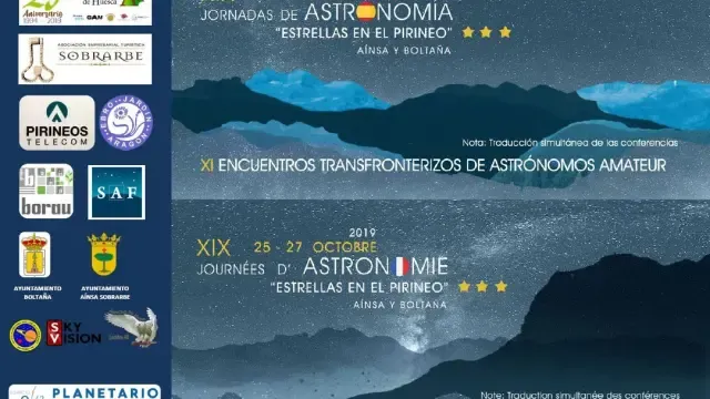 Más de 150 astrónomos amateurs y aficionados de España y Francia se han dado cita en Aínsa