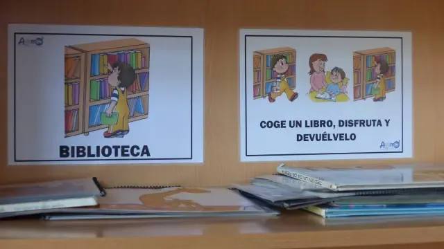 Amo pictografía la Escuela Infantil de Monzón para facilitar la comprensión de los niños