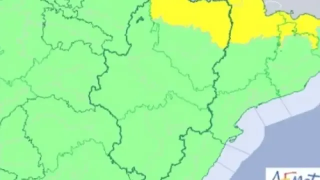 Aviso amarillo por temperaturas mínimas en el Pirineo oscense este sábado