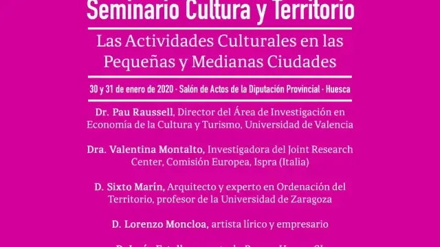 Científicos y gestores analizan en Huesca el carácter estratégico de la cultura en las pequeñas y medianas ciudades