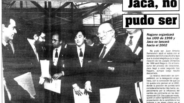 La candidatura de Jaca'98 fue el punto de partida