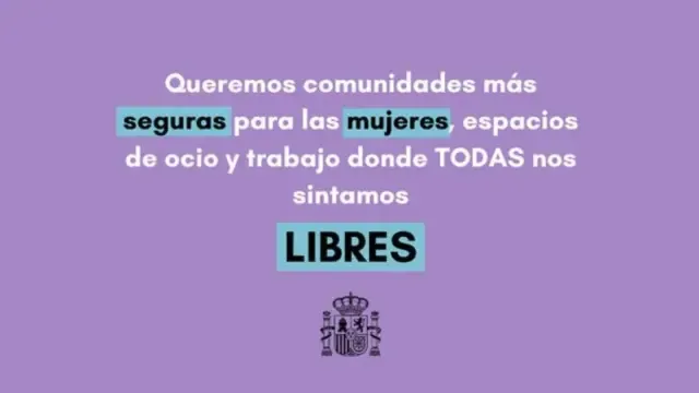 "Libres", el lema de la campaña de Igualdad para el 8-M