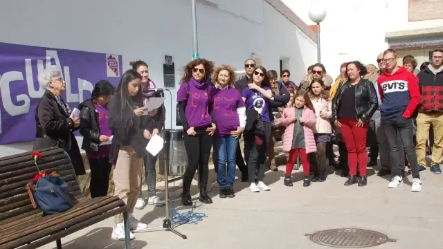 El Observatorio Feminista Monegros Elisa García exige sororidad en Sariñena