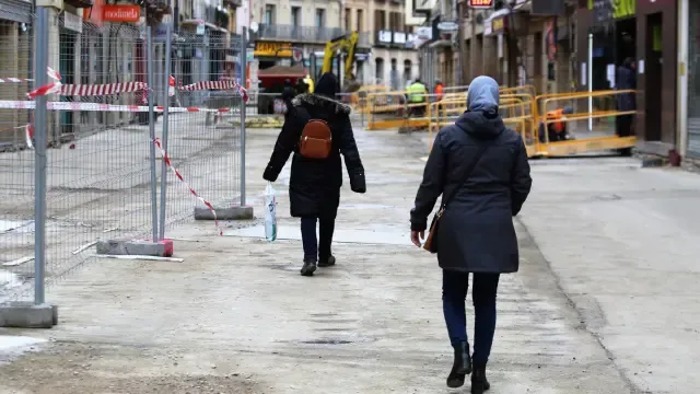 La continuidad de las obras del Coso Bajo y del paseo de Ramón y Cajal de Huesca depende de las empresas