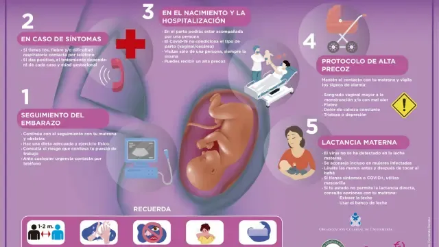 La Organización Colegial de Enfermería y las asociaciones de matronas resuelven las dudas de las embarazadas durante la pandemia