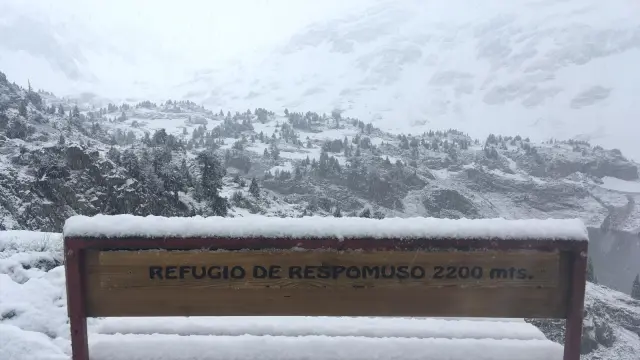 Vuelve la nieve al Pirineo y caen intensas lluvias en el Alto Aragón