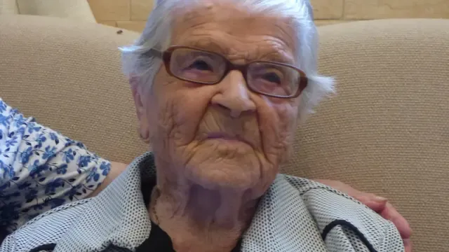 Fallece Lucía Lacoma en su casa de Castillazuelo, la altoaragonesa más longeva con 109 años