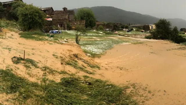 Graves daños en Botaya por la fuerte tromba de agua