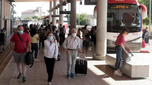 Aragón recupera desde este domingo el 100 % de los buses interurbanos