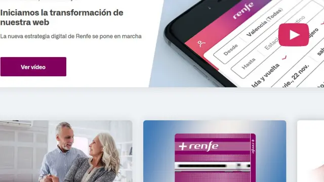 Renfe inicia la transformación de su web con el estreno de un nuevo diseño y mejoras en la navegabilidad y usabilidad
