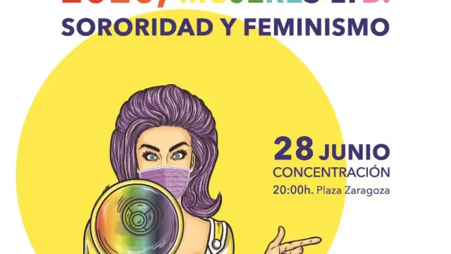 Las mujeres LTB claman en Huesca por "sororidad y feminismo"
