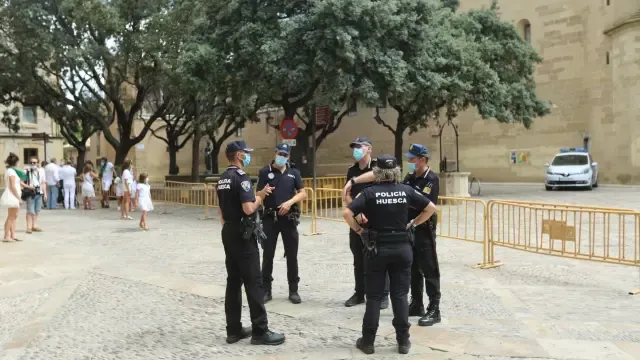 Más de 30 denuncias en Huesca por no llevar mascarilla y por agrupaciones