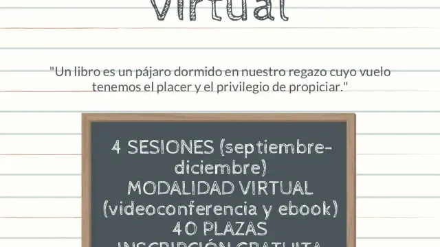 La Red Comarcal de Bibliotecas del Somontano organiza un club de lectura virtual