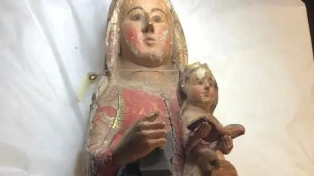 El Obispado de Barbastro-Monzón no desistirá de recuperar la talla románica de Santa Ana procedente de la iglesia de Ribera