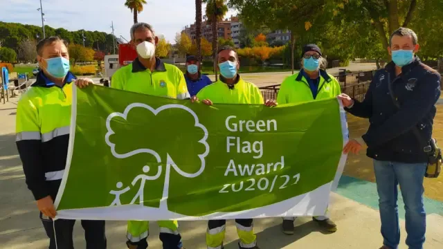 El Parque Universidad de Huesca revalida el premio internacional "Green Flag"