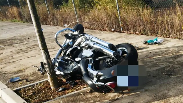 Un hombre resulta herido de gravedad en Huesca al sufrir un accidente de moto a la altura de Decathlon