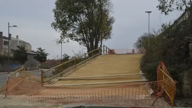 El Ayuntamiento de Barbastro pavimenta el acceso al primer tramo de la futura Vía Verde