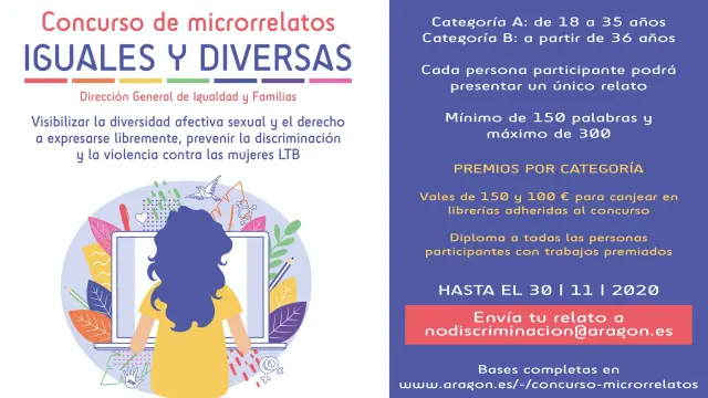"Iguales y diversas", un concurso de microrrelatos por la libertad