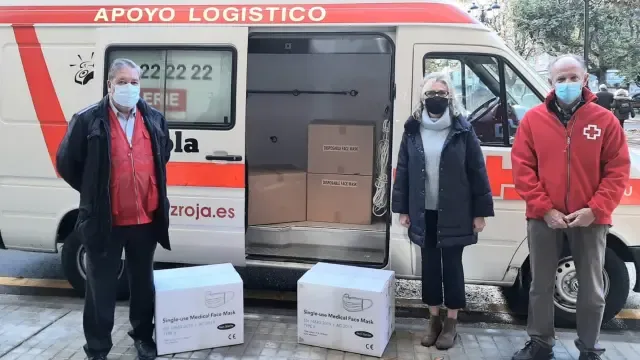 La Delegación del Gobierno en Aragón distribuye más de 960.000 mascarillas para los colectivos vulnerables