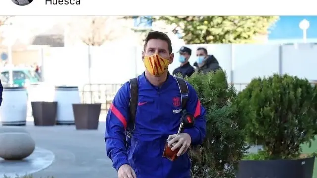 Messi "instagramea" Huesca