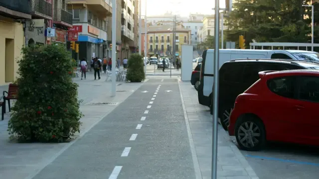Huesca en Bici lamenta el estado de los carriles bici de la capital altoaragonesa tras 'Filomena'