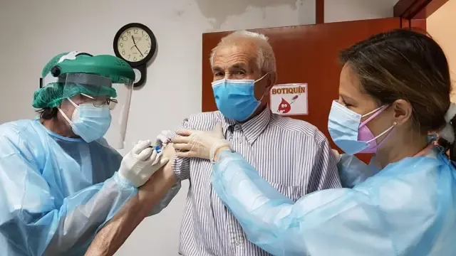La Residencia Santa Orosia de Jaca recibe la segunda dosis de la vacuna