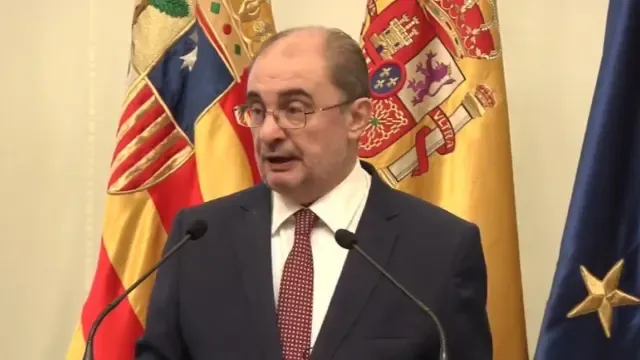 El presidente de Aragón, Javier Lambán, anuncia que padece un cáncer de colon