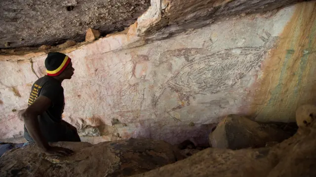 Un canguro de hace 17.300 años, pintura rupestre más antigua de Australia