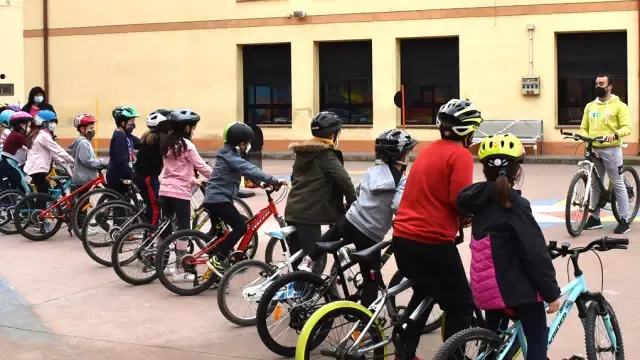 Programa educativo Aula en bici de Monzón.