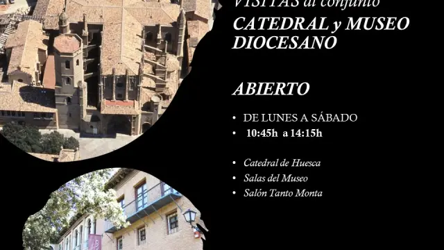 Cartel de la reapertura del Museo Diocesano de Huesca