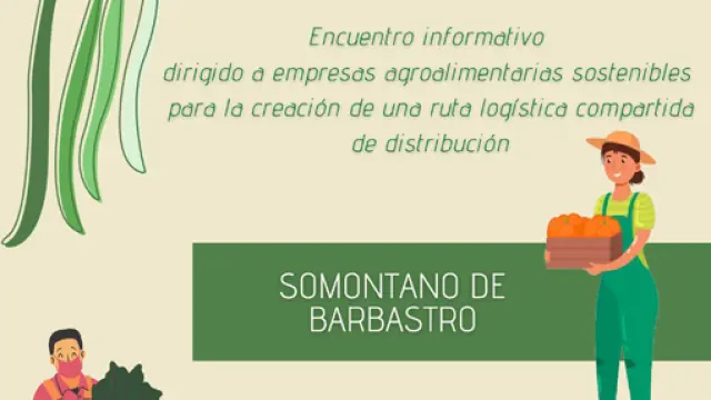 Detalle del cartel del primer encuentro de productores de Barbastro.