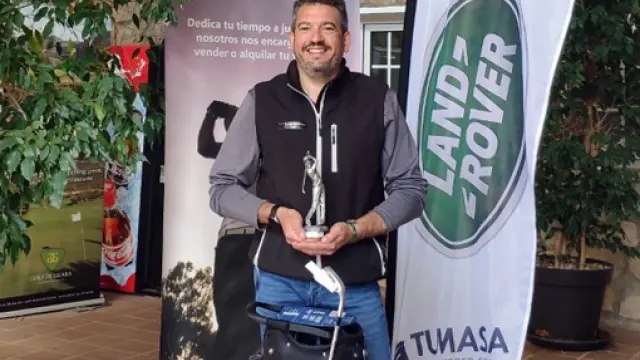 Roberto Ramos, vencedor absoluto de la liga Golf Guara de 2020, que también había ganado el año anterior.