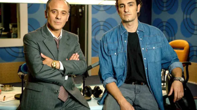 Javier Gutiérrez y Miki Esparbé protagonizan la serie ‘Reyes de la noche’.