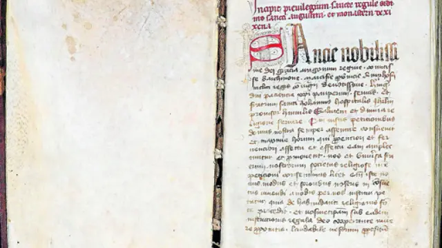 El códice es un manuscrito en latín de 187 hojas, muy importante para saber la historia del monasterio